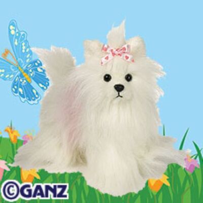Webkinz lot of 6 white fluffy Yorkie dog dogs puppy NEW with