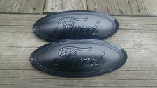 2024-25 Ford RANGER GRILL & TAILGATE emblem MATTE & GLOSS BLACK COMBO, PAIR