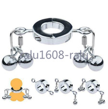 Chastity Ball Stretcher Scrotum Pendant Weight Time Delay Rings Male Enhancer