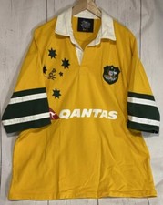 AUSTRALIA NATIONAL TEAM 2005 Rugby Union Shirt XL Wallaby Jersey Qantas