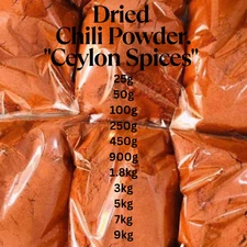Dried Chili Powder Superfine Ground Seasoning Organic Natural Ceylon Spices