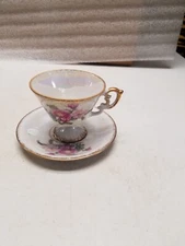 November Crysanthemum Cup and Saucer (M)