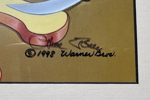 Pepe Le Pew Chuck Jones SIGNED Limited Edition Cel 200 Looney Tunes WB 1998 OH - Picture 2 of 3