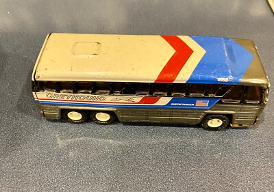Vintage 1976 Tin Buddy L Greyhound Bus Americruiser 4950 Made in