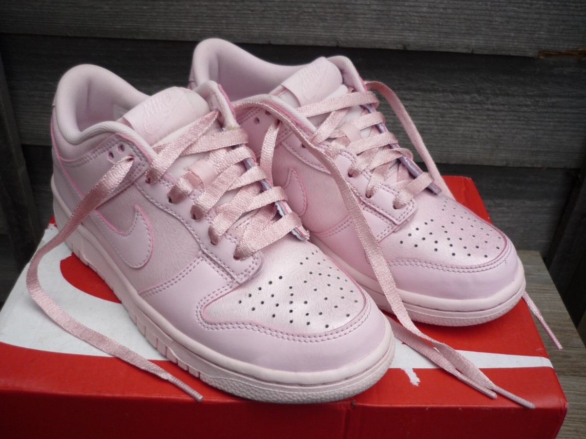 NIKE Dunk Low Prism Pink 921803 Ladies Leather Trainers UK 5 EUR 