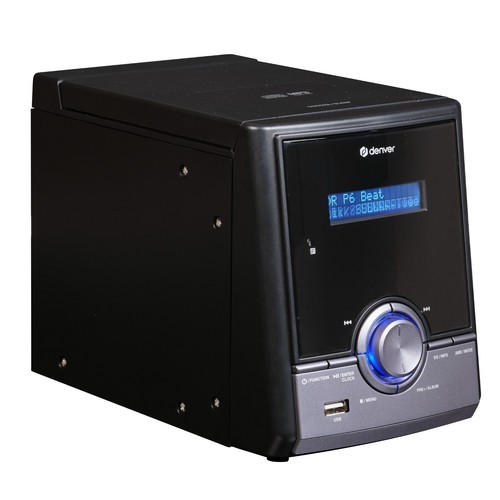 DAB+ FM CD Micro System Denver MDA-285 Bluetooth USB Alarm Clock Remote Control - Picture 6 of 15