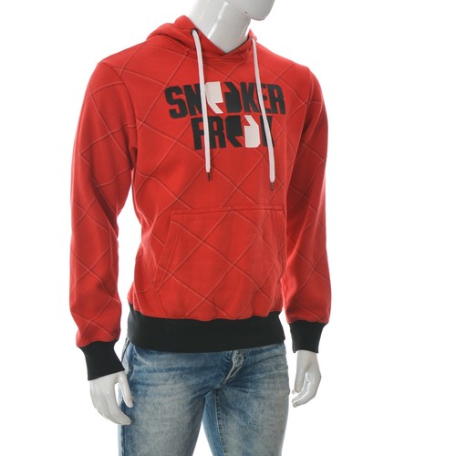 Sneaker Freak Uomo Felpa Con Cappuccio Pullover Jumper Tasca Anteriore  Grafica Pullover Rosso M | eBay