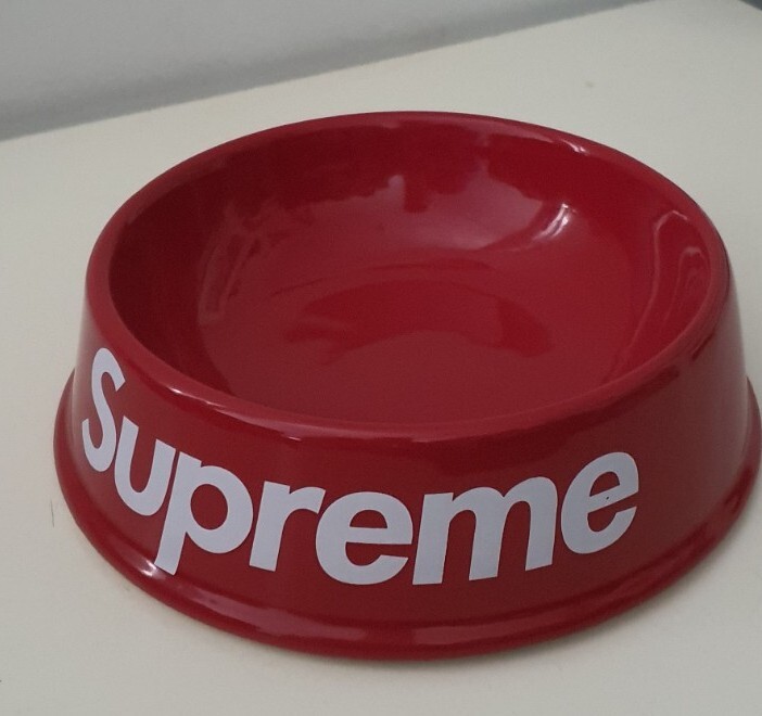 Very rare SS11 Supreme dog bowl red ceramic accessory vintage from 2011 big logo eBay