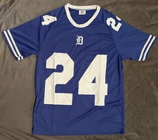 New DETROIT TIGERS 2024 FOOTBALL JERSEY 24 SGA M Medium CABRERA LIONS BLUE