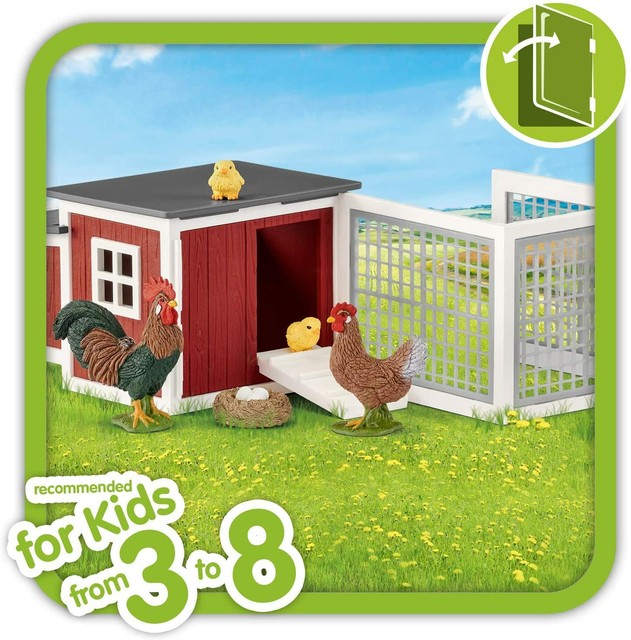 Schleich Farm World Chicken Coop Toy Play Set 42421 for sale online eBay