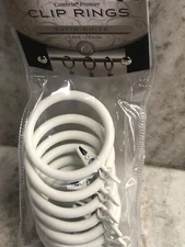 ShipN24Hours-New-Bed Bath & Beyond Calambria Premier Clip Rings: 1 3/4”.  7 Pc. 
