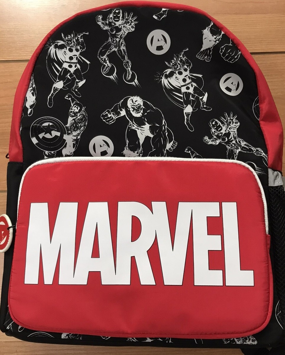 Marvel Asda Rucksacks MARVEL AVENGERS Red, Black White