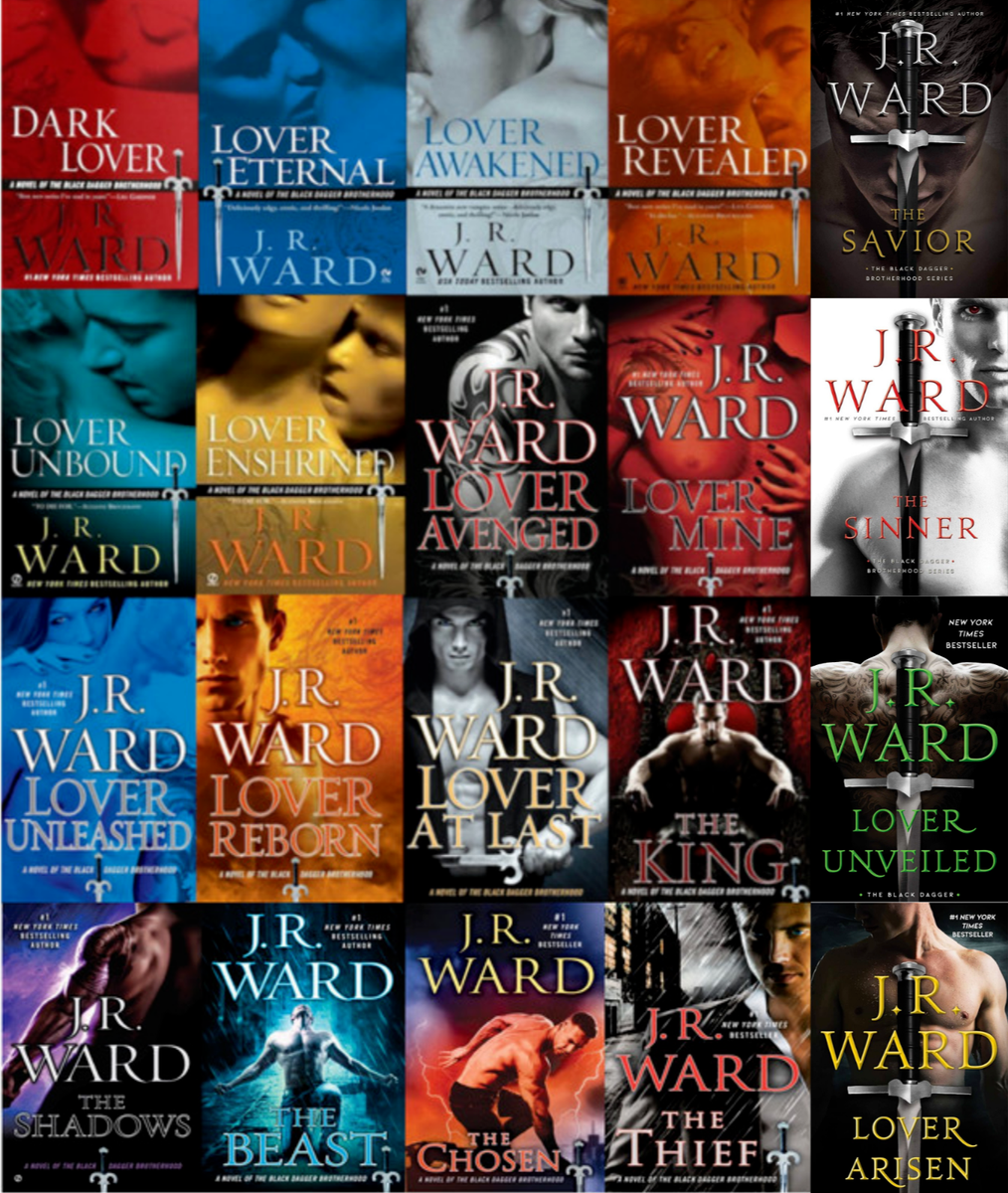 Complete Set Series Lot of 20 Black Dagger Brotherhood books by