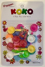 Sunflower barrette in multi-colors with an iridescent sheen hair barrettes snaps