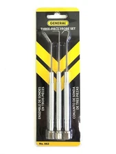 PICK & PROBE SET 3 PIECE GENERAL TOOLS 862 FOR PICKING PROBING OR MARKING