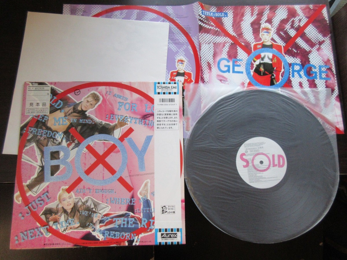 Boy George Sold Japan Promo Vinyl LP w OBI Poster 28VB-1150