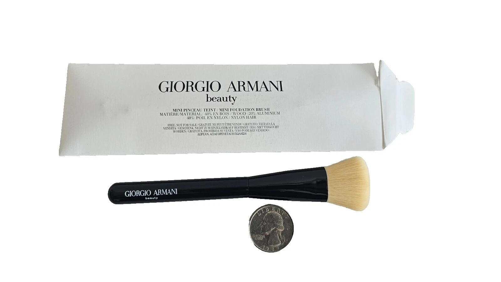 Brochas de Maquillaje Negro Giorgio Armani