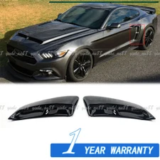 Glossy Black For Ford Mustang 2015-2023 Rear Fender Panel Side Body Flare Scoops