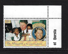 St. Vincent Scott 1895 Fine - Very Fine Mint Never Hinged Bill Clinton SCV 5.50