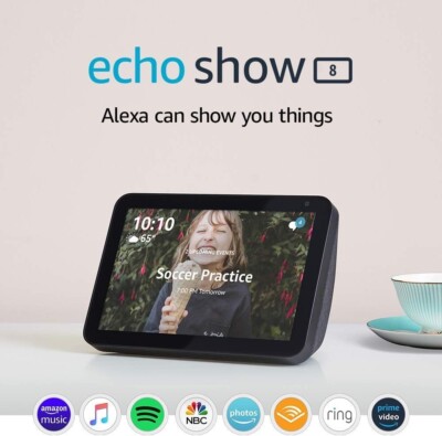 Echo Show 8 1st Gen - HD smart display with Alexa Black | eBay