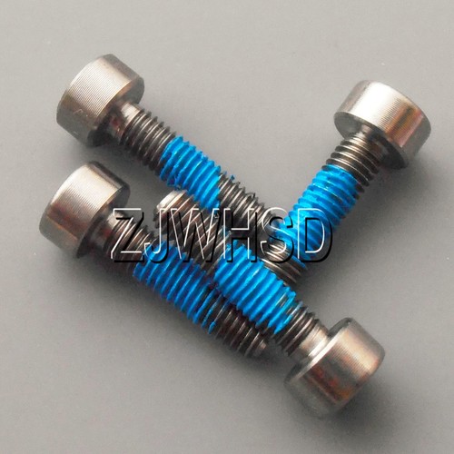 4pcs M3 x 12 Ti tanium Screw Bolt Allen hex Socket Cap head with ThreadLocker - 第 1/2 張圖片