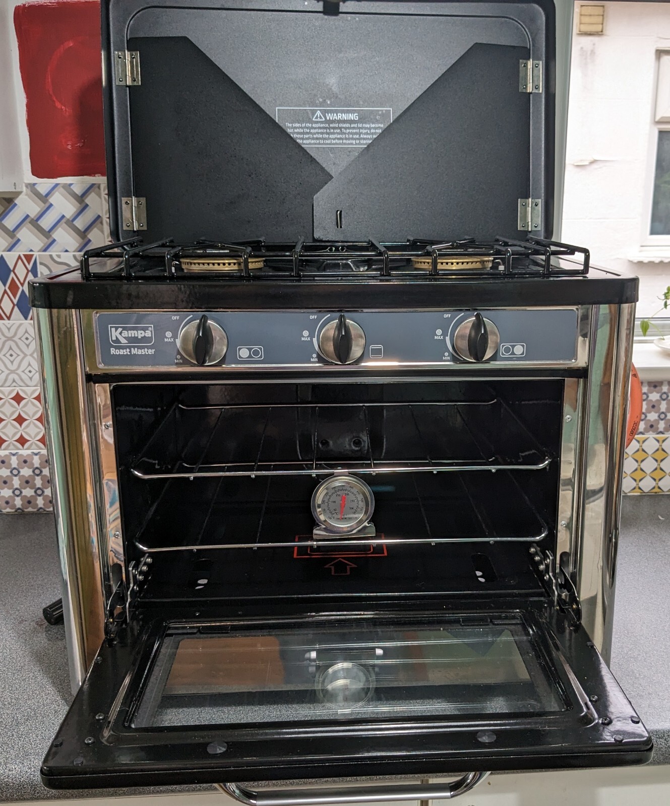 Kampa Roast Master Portable Double Gas Hob & Oven Fantastic condition