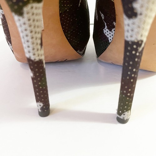 Jean-Michel Cazabat Womens Zilla Camouflage Pump Sequin Shoe Sz 9 39.5 Camo - Picture 5 of 10