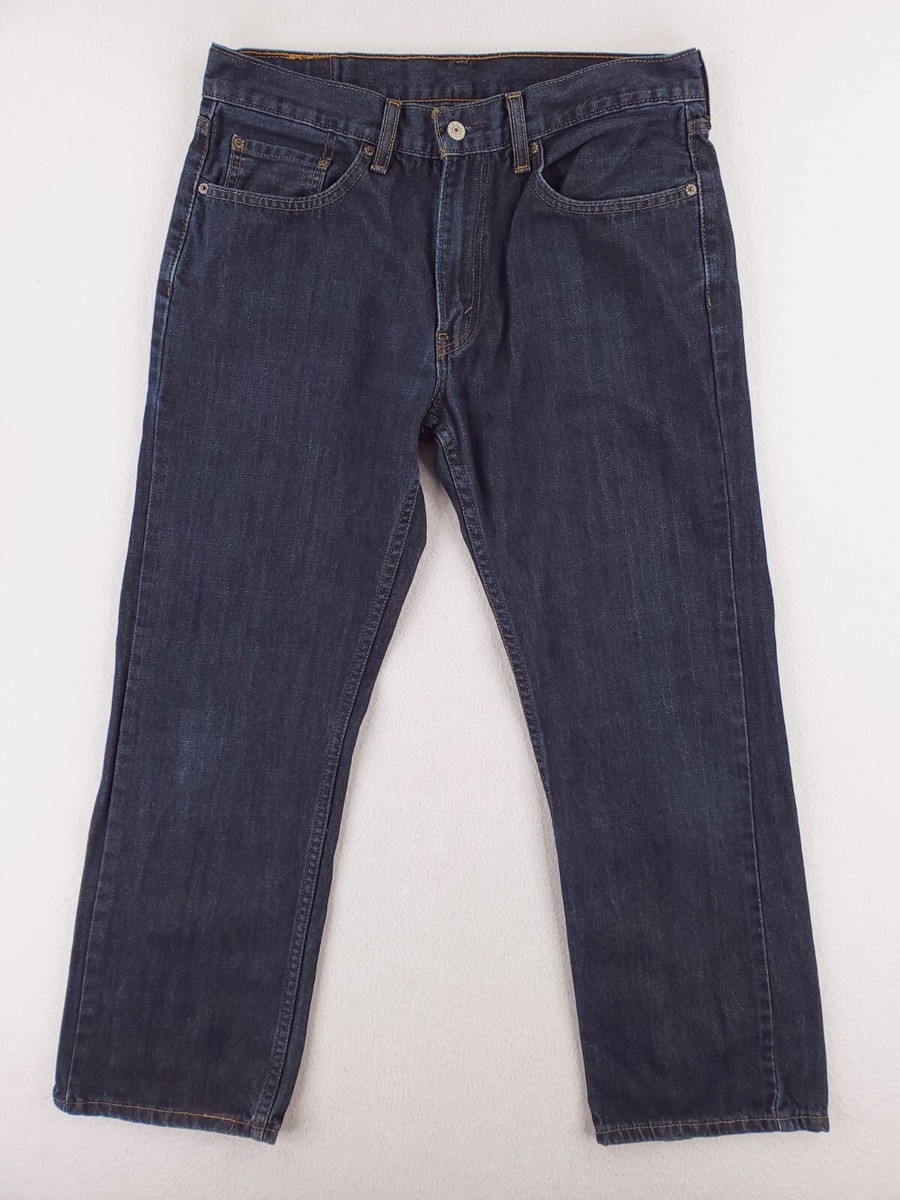 Levis Jeans Mens 33x30 559 Relaxed Straight Heavy Denim Dark Wash Baggy Y2K