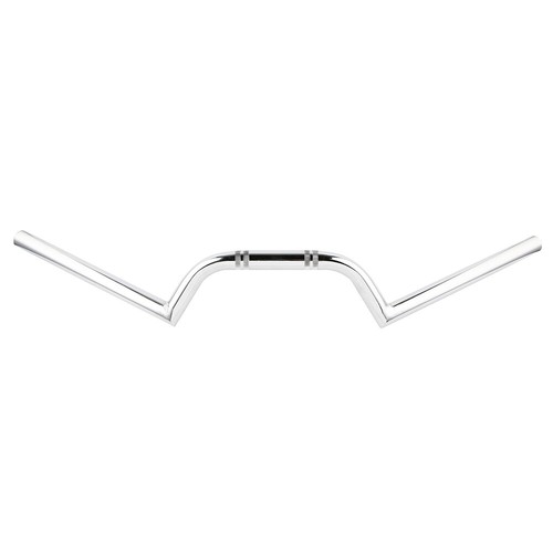 7/8''22mm Drag M-Style Bar Motorcycle Handlebar Chrome For Custom Chopper Bobber - Foto 3 di 8