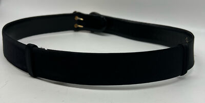 Judith Leiber black satin belt gold tone crystal embellshed  display picture 1