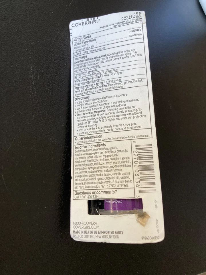 CoverGirl + Olay Advanced Radiance Age Defying Makeup 30ml 1 fl oz - Image 2 of 3