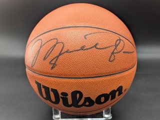 Michael Jordan HOF Chicago Bulls Signed Autographed Basketball AUTO UDA COA