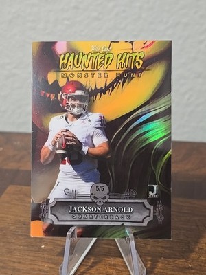 2024 JACKSON ARNOLD W.C. HAUNTED HITS GREEN PARALLEL WITCH #HHW-JA 5/5 AUBURN