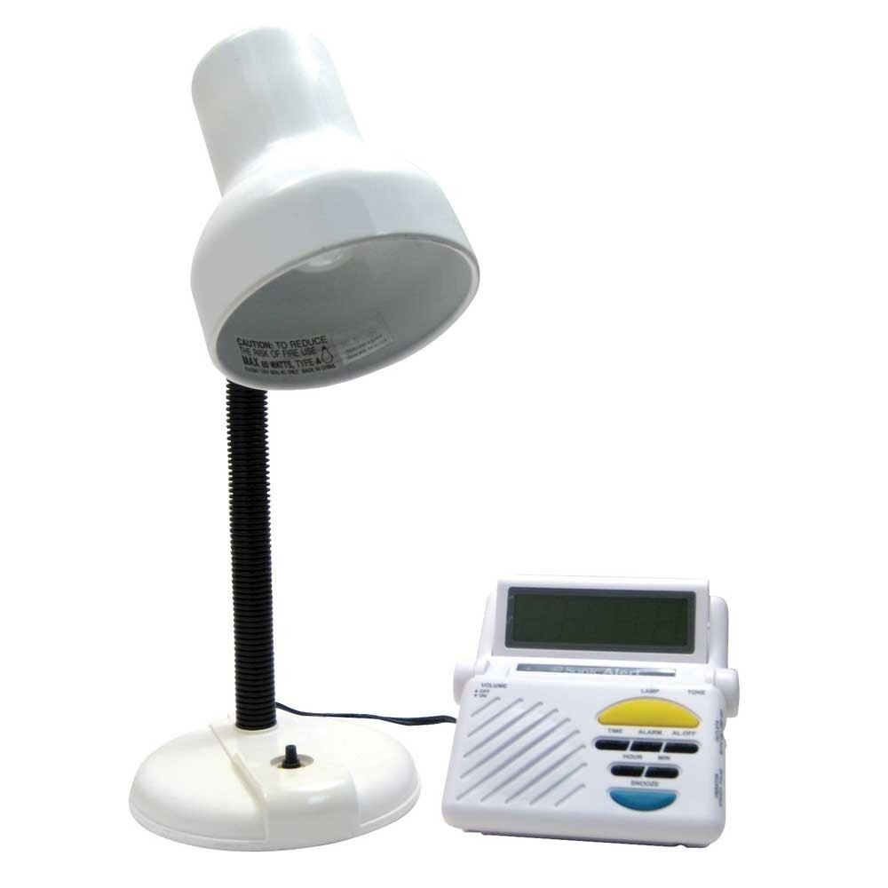 Sonic Boom Alarm Clock with Lamp Outlet
