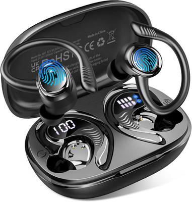Hupoaf Wireless Earbuds Sport, NEW Bluetooth 5.4 Headphones with Earhooks, 50H S