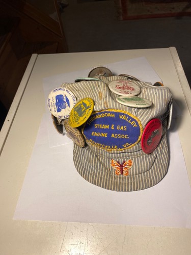 Vintage Engineer Workmans Hat Shenandoah Valley Steam & Gas Berryville Va.