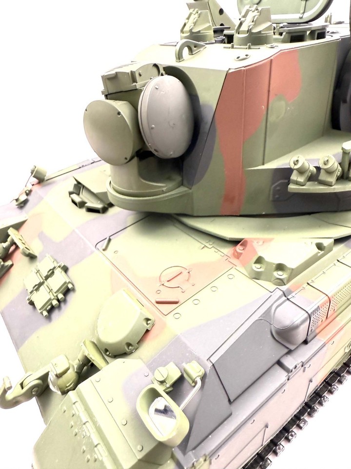Haya 1/16 Flakpanzer Gepard Anti Craft Drone Cannon Smoking & Flashing ...
