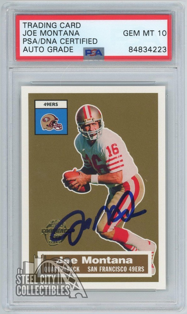 Joe Montana 2005 Topps Autograph Card # 2 Of 22 PSA/DNA 10