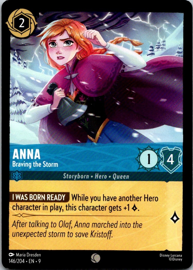Lorcana Anna - Braving the Storm Common Fabled Normal 146/204 NM