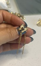 Dangling Butterfly Ear Cuffs 0638