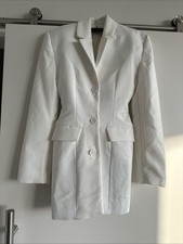 HOUSE OF CB 'Amia' White Blazer Mini Dress/Size XS(T)-US 2-4/CA1428