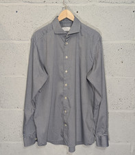 Eton Contemporary Shirt Mens 17.5 / 44 Blue Cutaway Collar Cotton