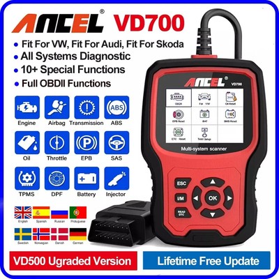 Ancel VD700 Für VAG/VW Fahrzeuge Profi KFZ Diagnosegerät Auto OBD2 Scanner EPB