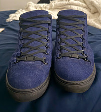 Balenciaga Arenas Navy Suede US Size 12