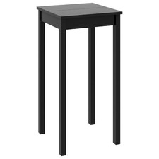 Bar Table Outdoor Patio Bistro Pub Breakfast Bar Height Table MDF Black vidaXL