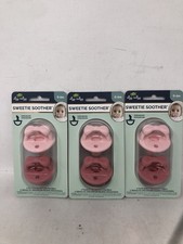 Itzy Ritzy Sweetie Soother Symmetrical Pacifiers 0-6m Qty:3 Pink
