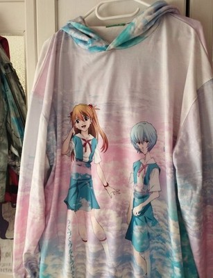 Neon Genesis Evangelion X Acdc Rag Asuka Rei Sweater Jfashion Fairy Kei