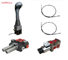 Hydraulic Valve Cross Circuit Joystick Cable Bowden Front Loader 3 Section