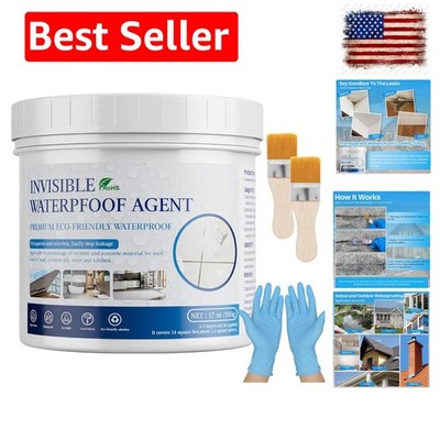 Invisible Waterproof Agent 17.6 Oz, Transparent Waterproof Coating Adhensive ...