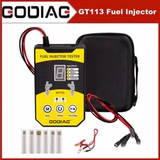 GODIAG GT113 Fuel Injector Tester&Fuel Injector Cleaner with 6 Sizes of Adapters